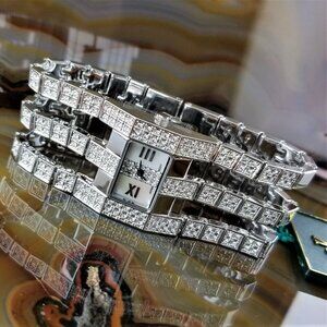 Women's ADEE KAYE Silver Swarovski Crystal Watch